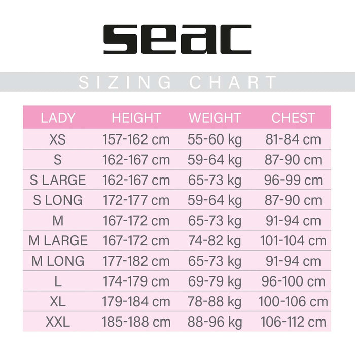 Neoprenanzug Space Frau 5mm XS Seac 1-117-XS