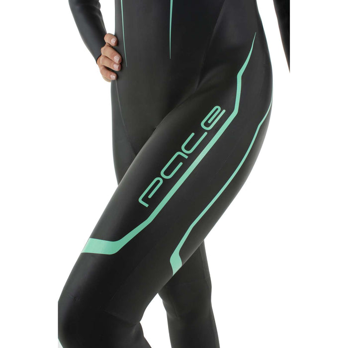 Neoprenanzug Pace Frau 2,5-3,5mm Schwarz-Türkis S Seac 1-134-S