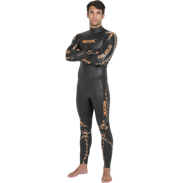 Wetsuit Energy Man 2mm Black-Orange M Seac 1-49-M