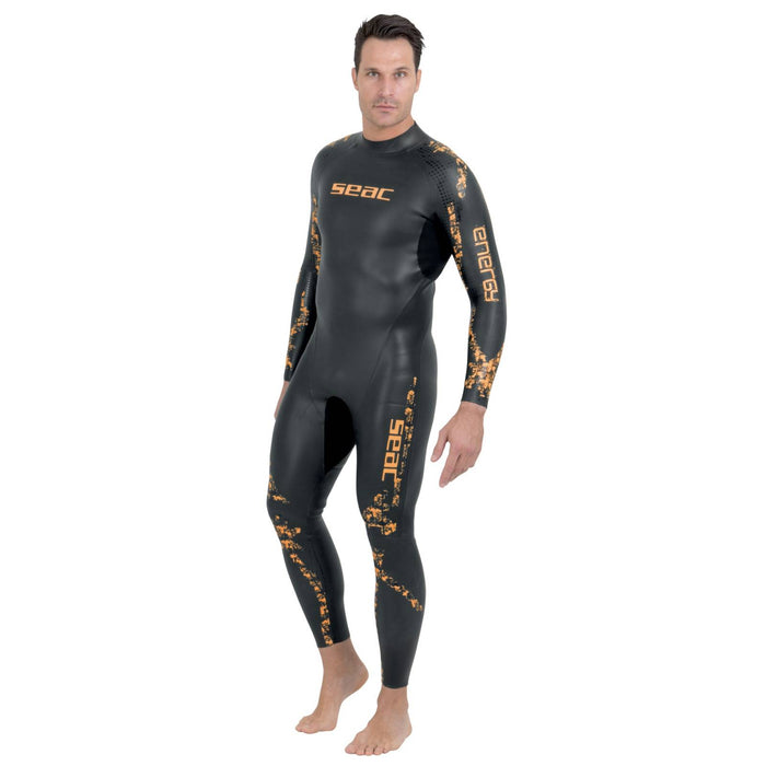 Wetsuit Energy Man 2mm Black-Orange M Seac 1-49-M