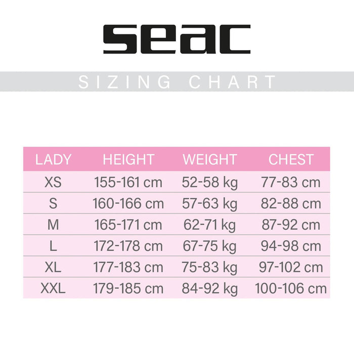 Neoprenanzug Komoda Flex Frau 7mm XXL Seac 1-63-XXL