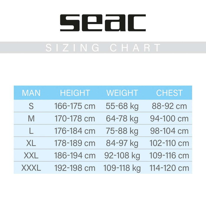 Kurzweste Männer 2,5mm M Seac 11-4-M