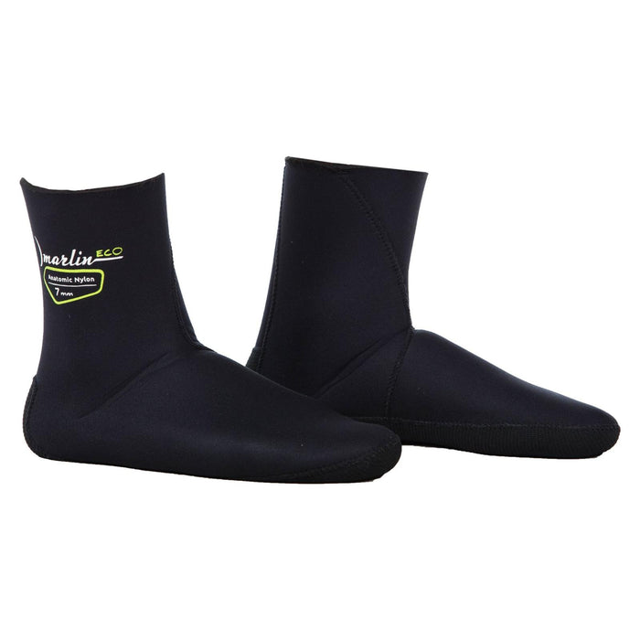 Anatomische Schnorchelsocken Nylon Eco 1.5mm Schwarz Größe M Marlin 118500