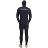 Freediving Komplettanzug mit Kapuze Ultra Herren 5mm Schwarz Größe XL Marlin 118535