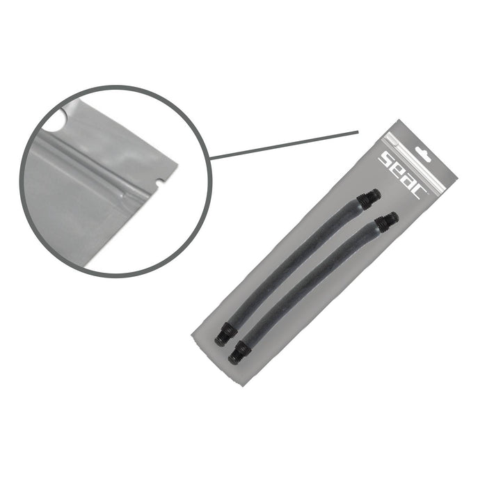Paar Schlingen Anthrazit Flex Dual Durchmesser 16mm Länge 24cm Seac 127-56-16X24