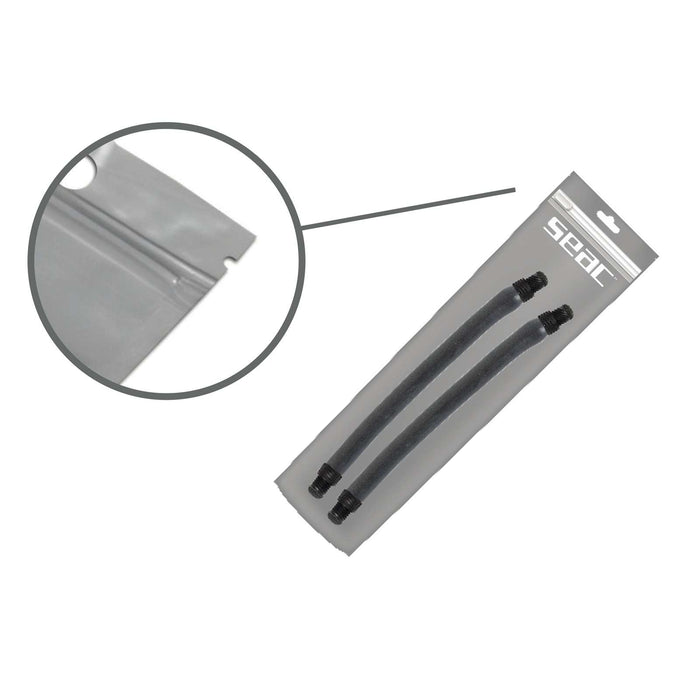 Paar Schlingen Anthrazit Flex Dual Durchmesser 16mm Länge 28cm Seac 127-56-16X28