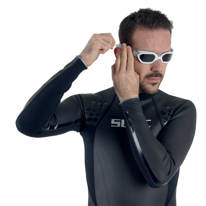 Schwimmbrille Aquatech Weiß-Silber Seac 152-32WAG