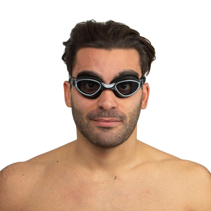Schwimmbrille Axis Schwarz-Silber Raucher Linsen Seac 152-56NAG-LF