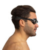 Schwimmbrille Axis Schwarz-Silber Klare Linsen Seac 152-56NAG-LT