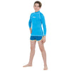 Rash Guard T-Sun Lang Kinder Junge Hellblau 11 Jahre Seac 155-12-11