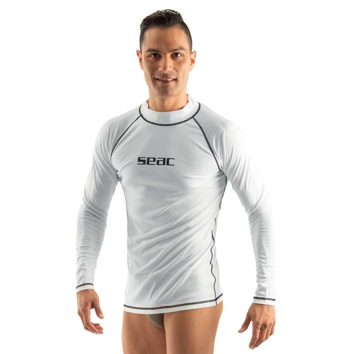 Rash Guard T-Sun Long Man White S Seac 155-14-S