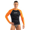 Rash Guard T-Sun Langmann Schwarz-Orange XXL Seac 155-24-XXL