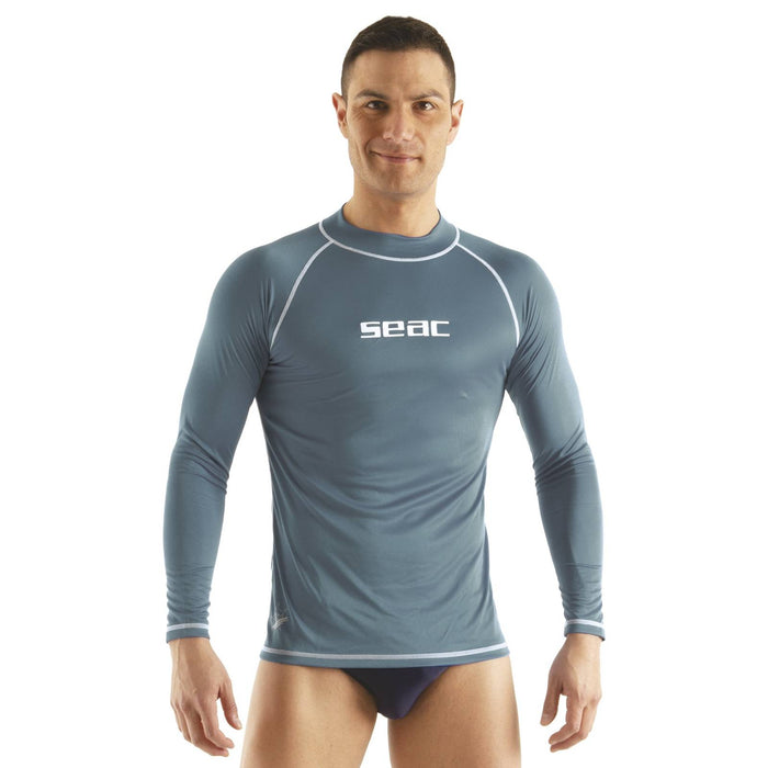 Rash Guard T-Sun Largo Hombre Gris XL Seac 155-36-L