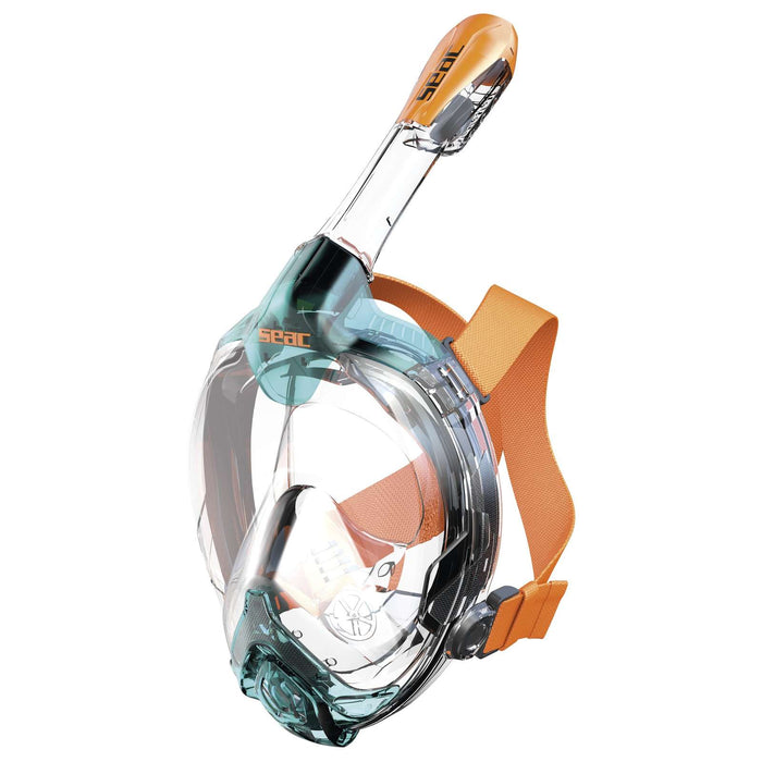 Schnorchel Vollgesichtsmaske Libera Aquamarin-Orange S-M Seac 170-6AO-SKL