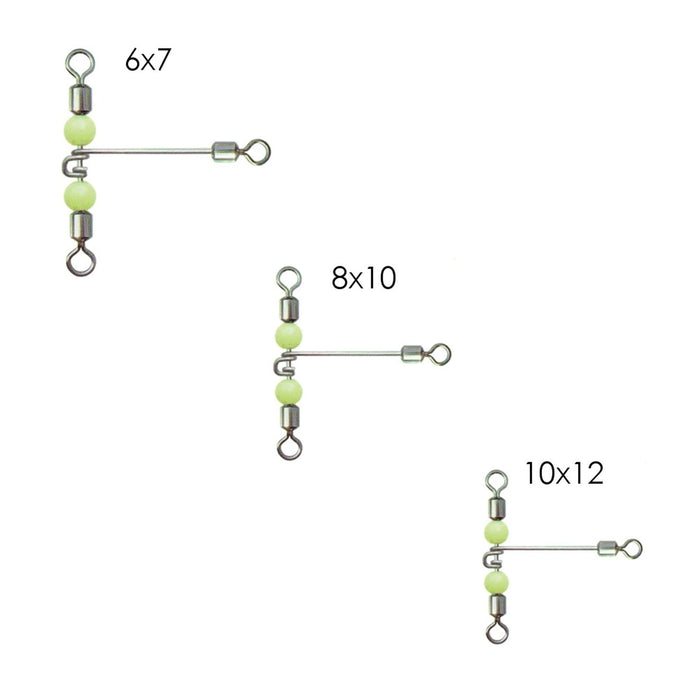 Rollwirbel mit drehbarem Arm 6 Stück 6x7 Expert Predator 17802