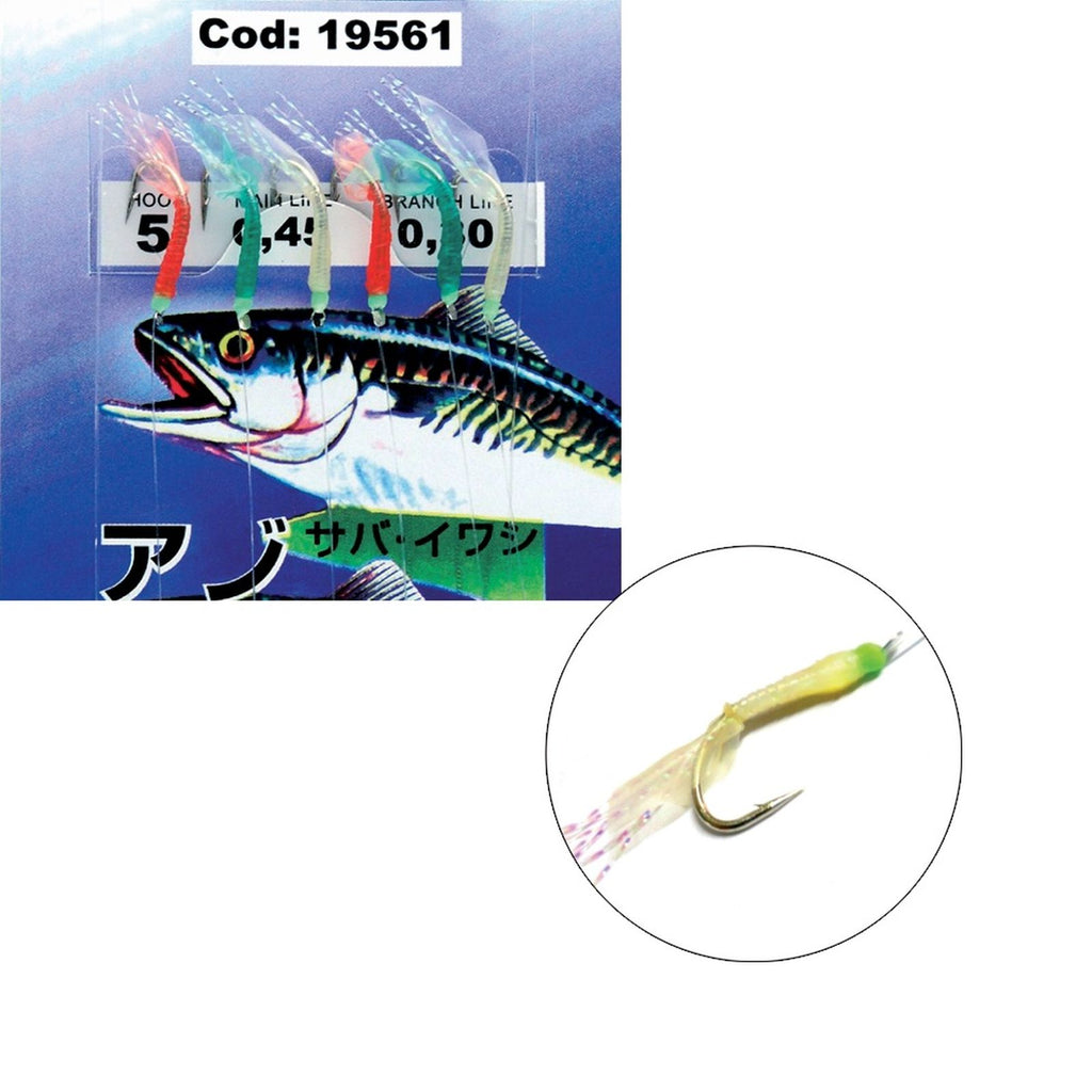 Mehrfarbige Sabiki Rigs Flasher 20 Stück №7 Expert Predator 1956107