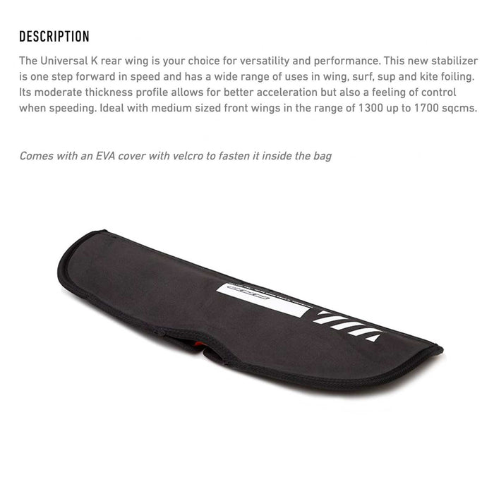 Hydrofoil Hinterflügel Universalmast Hybridcarbon 38cm RRD 26UKHCRW38262