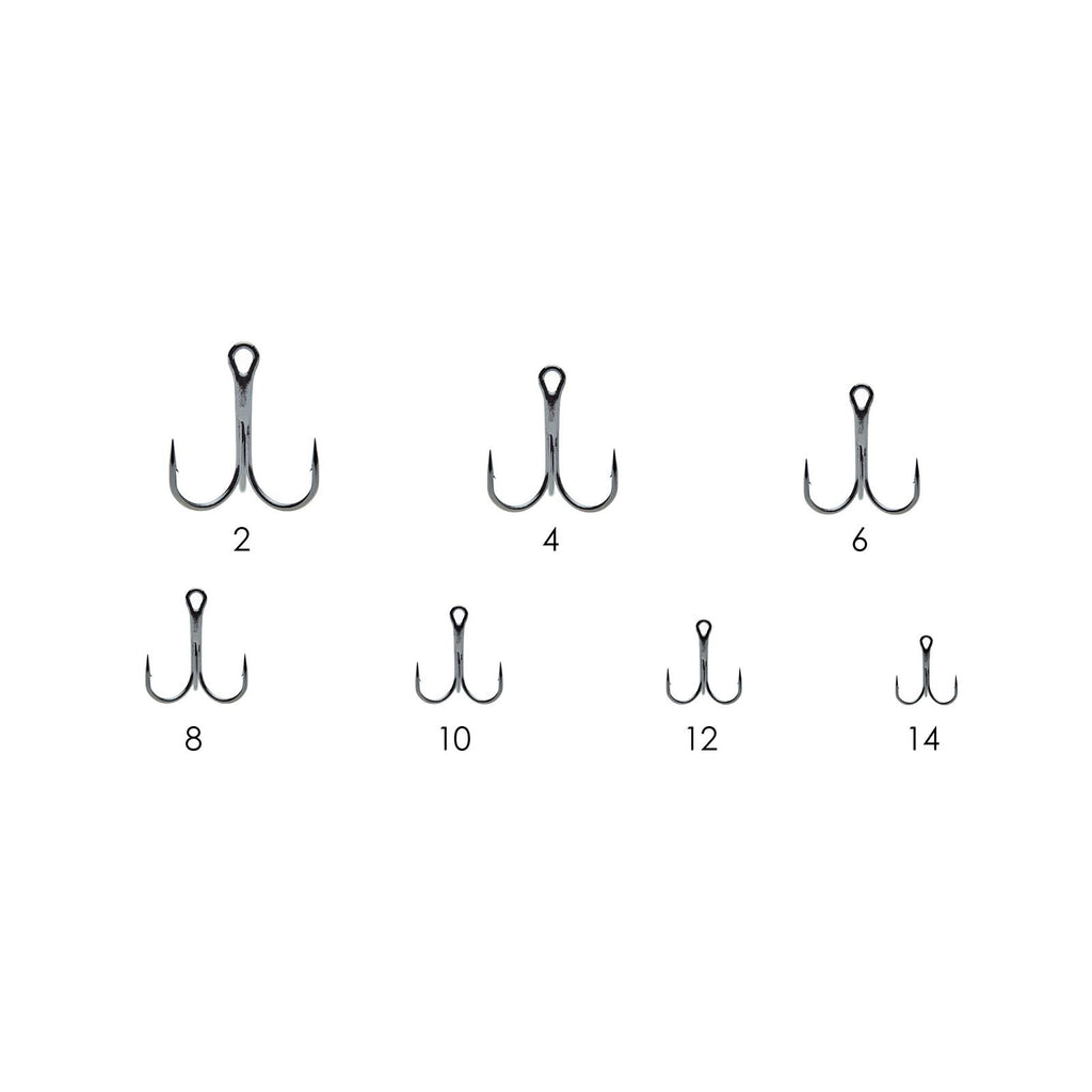 Fishing Treble Hooks 1092 Black-Nickel №6 50pcs Expert Predator 27704