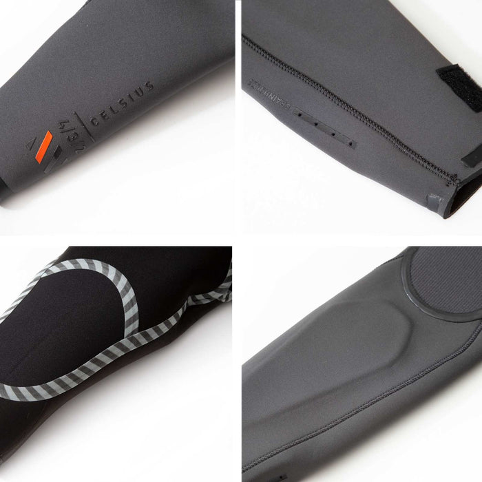 Full Wetsuit Celsius Man Chest Zip 5-3 Black Size XL RRD 27CSCZ53_XL