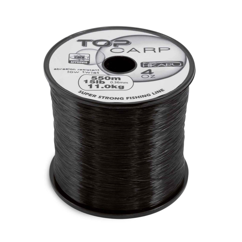 Fishing Line Carp Top 1200m Black 0,22 Hikaru 3001406