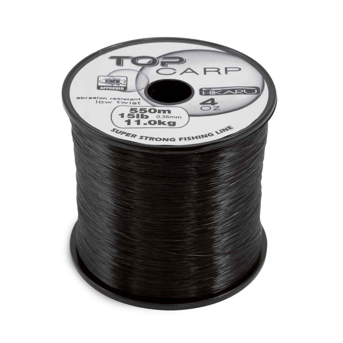 Fishing Line Carp Top 1200m Black 0,22 Hikaru 3001406