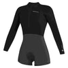 Shorty Neoprenanzug Lunar Damen Langarm 2-2mm Front-Zip Schwarz M Mystic 35000_240112_900_M