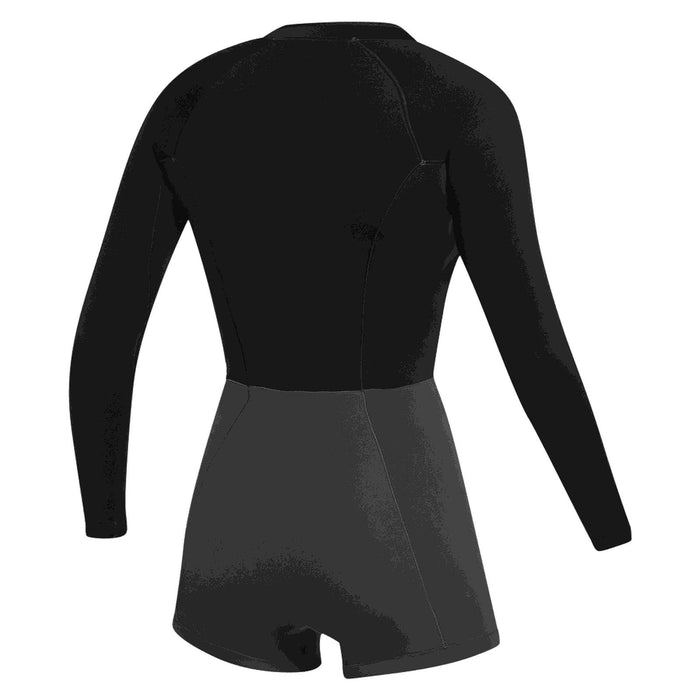 Shorty Neoprenanzug Lunar Damen Langarm 2-2mm Front-Zip Schwarz XL Mystic 35000_240112_900_XL