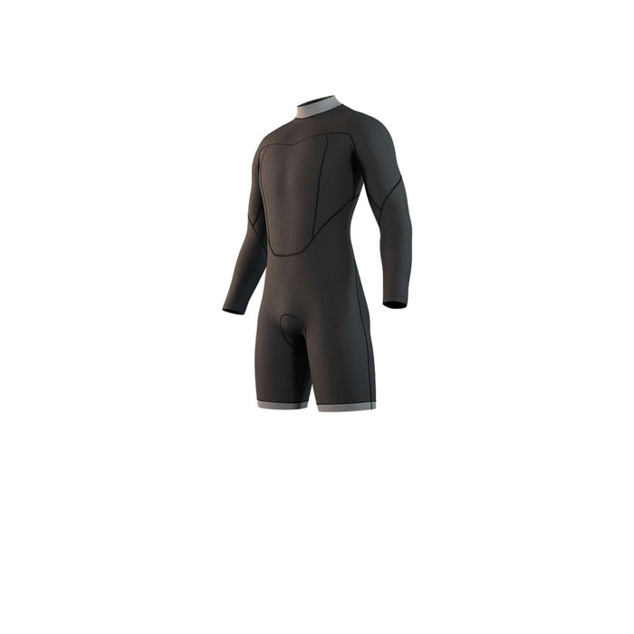 Kurzanzug Marke Mann Langarm 3-2mm Rückenreißverschluss Flachnaht Schwarz XS Mystic 35000_250034_900_XS