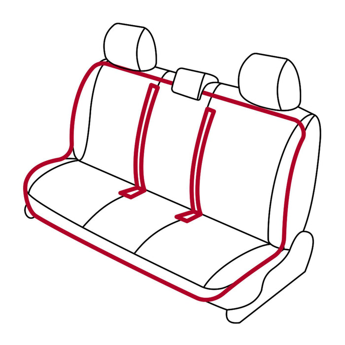 Autositz Rollbezug Dreifach Schwarz Einheitsgröße Mystic 35009_240336_900_OS