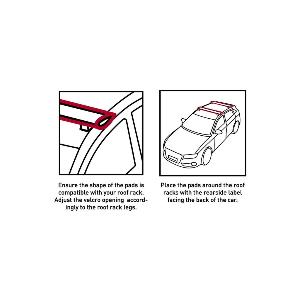 Dachträger Aero Pads Schwarz 70cm Mystic 35009_240920_900_70