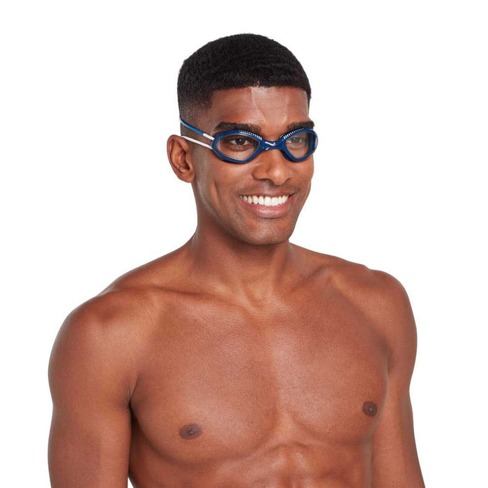 Schwimmbrille Tiger Blau-Weiß Klein Zoggs 461095BLWHCLRS