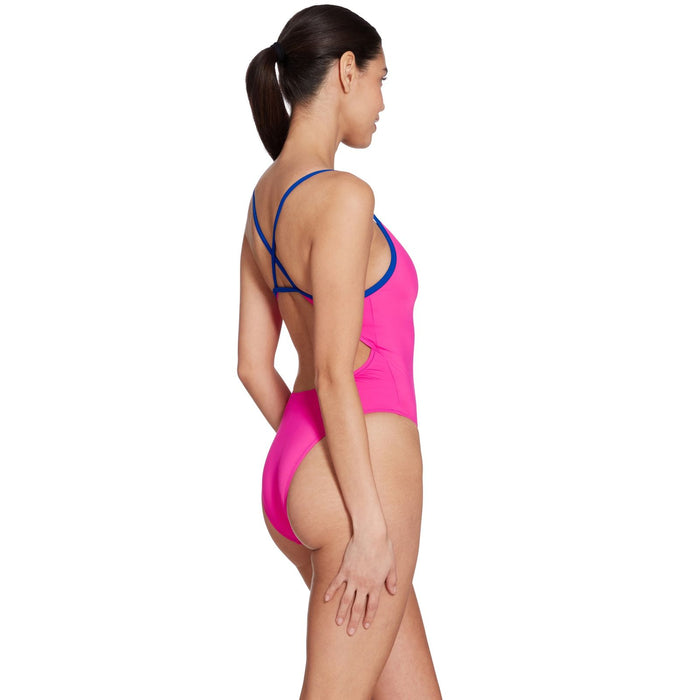 Einteiliger Badeanzug Kona Triback Pink-Royal Größe 38-L Zoggs 462582PKRY38