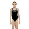 Einteiler Badeanzug Tokyo Iceback Mädchen Schwarz-Grau Größe 32-12A Zoggs 463315BKGY32