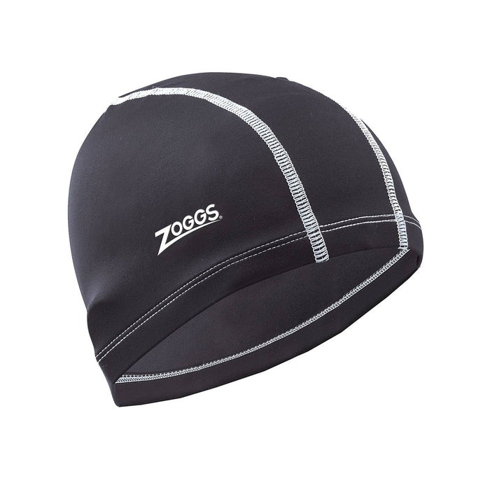 Swimming Cap Nylon Spandex Black Zoggs 465035BK