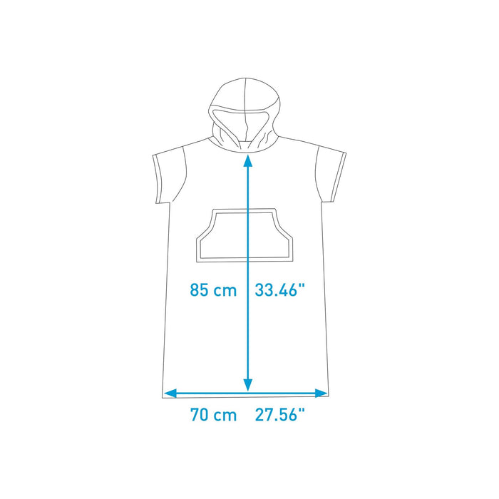 Poncho Junior Ciano-Turquoise Surflogic 59806