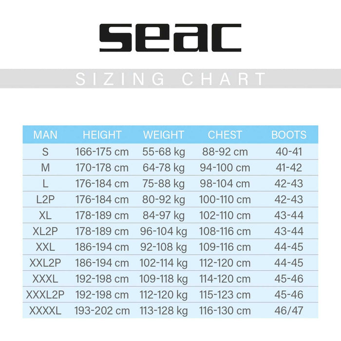 Drysuit Warmdry Man 4mm M Seac 6-1-M