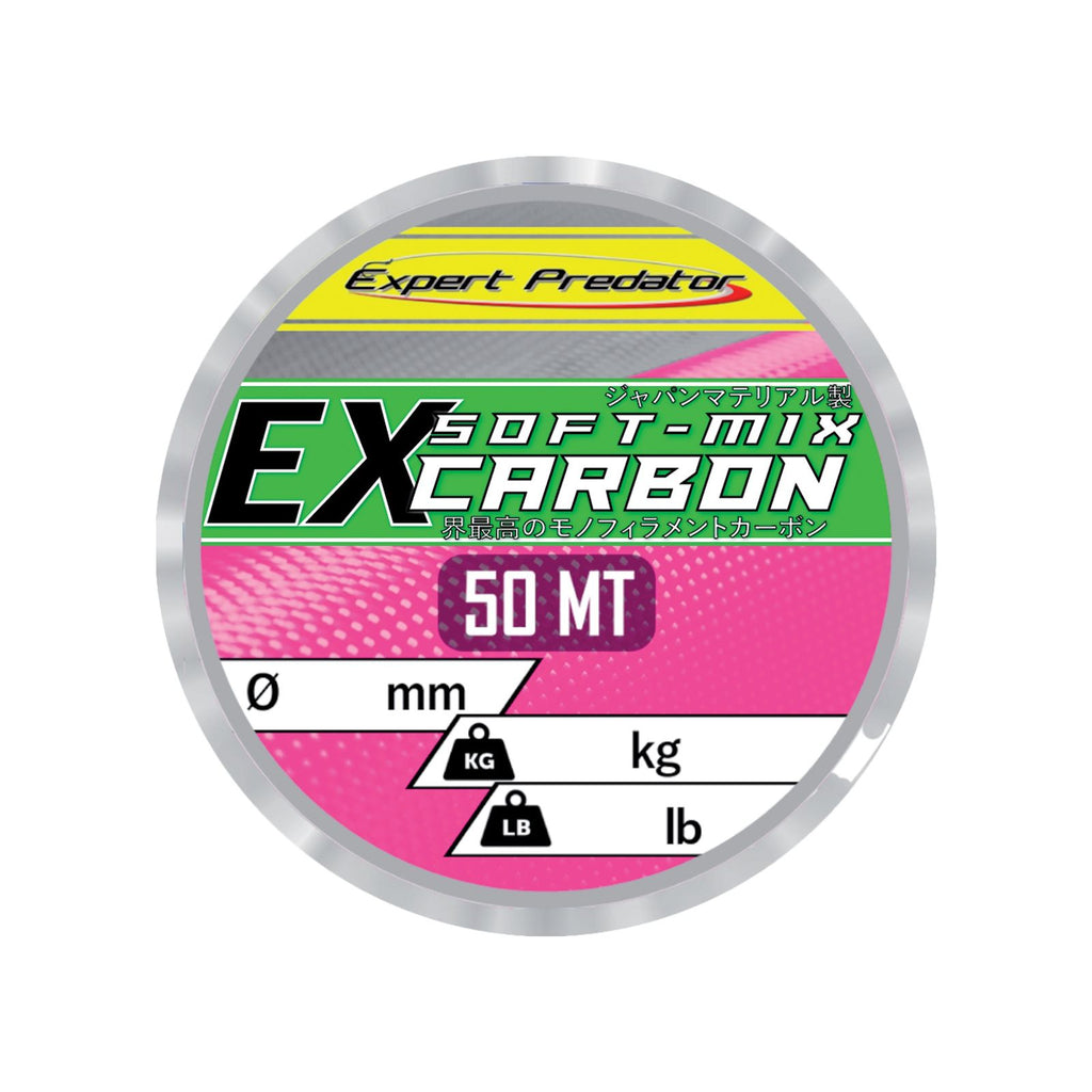 Nylonbeschichtete Schnur Ex Soft-Mix Carbon 50m 1,4kg 0,10mm Expert Predator 68800