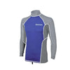 Schwimm T-Shirt Tijuana Lycra Langarm Mann Grau-Blau S Abysstar 69500