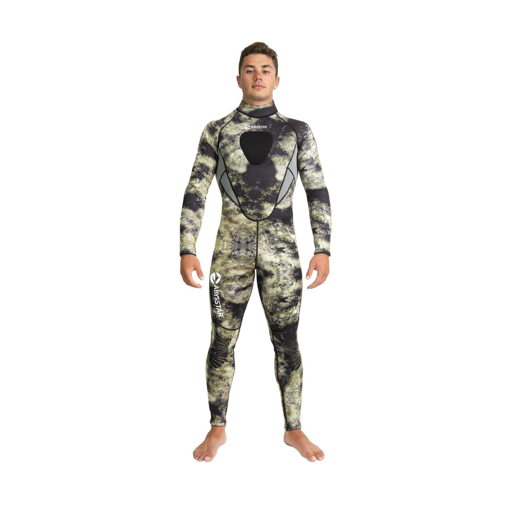 Schnorchelanzug Sidney Herren 2,5mm Camo-Grün-Beige XXXL Abysstar 69745