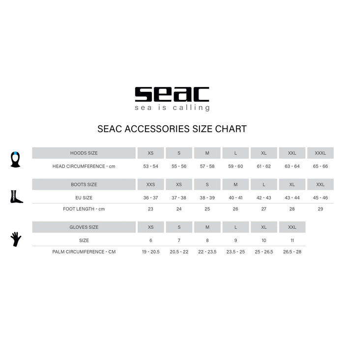 Kapuzen Standard 3mm XS-S Seac 73501-XS
