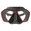 Freitauch- und Spearfishing-Maske Eagle Schwarz-Rot Seac 75-66R-SBL
