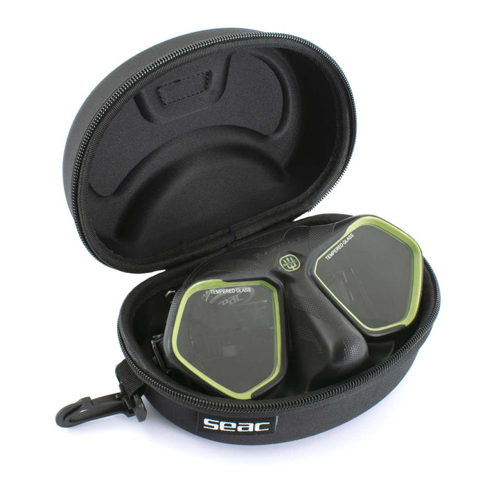 Freediving- und Spearfishing-Maske Raptor Schwarz-Grün Seac 75-68V-SBL