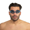 Schwimmbrille Jump Blau Hellblaue Gläser Seac 9913B