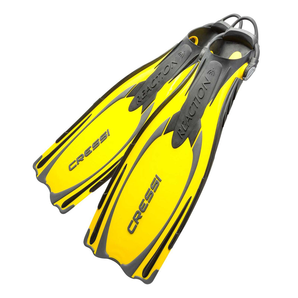 Pinne da sub Reaction Ebs giallo-argento M-L-EU 42-45-UK 7-10 Cressi BE091042