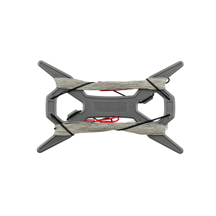 Lignes de kite Quad Pro Gris 4x25m 50-50kg Vector LVQ25050