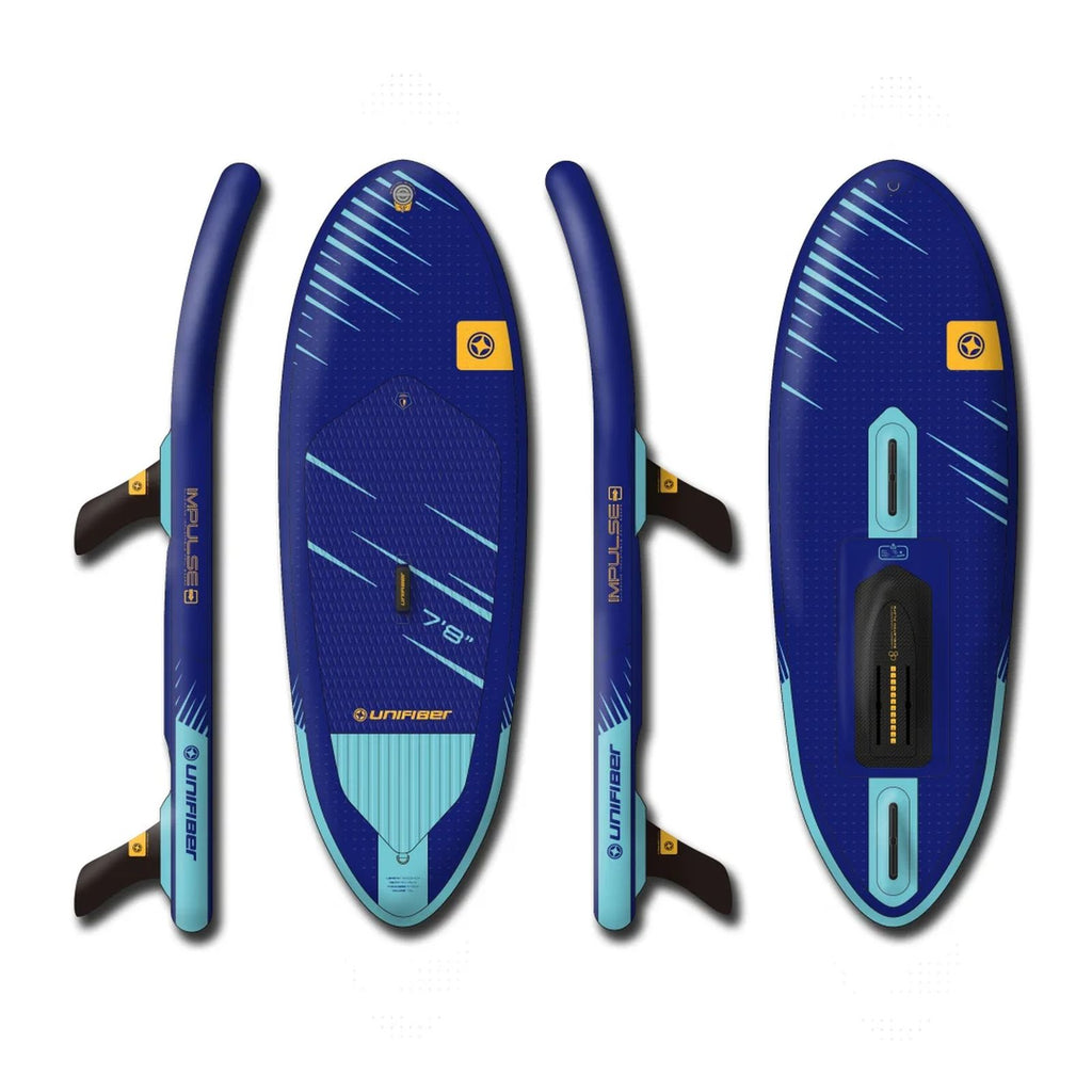 Tabla de wing foil Impulse Allround de aprendizaje 7'8 FCD con leash Unifiber UF079411108