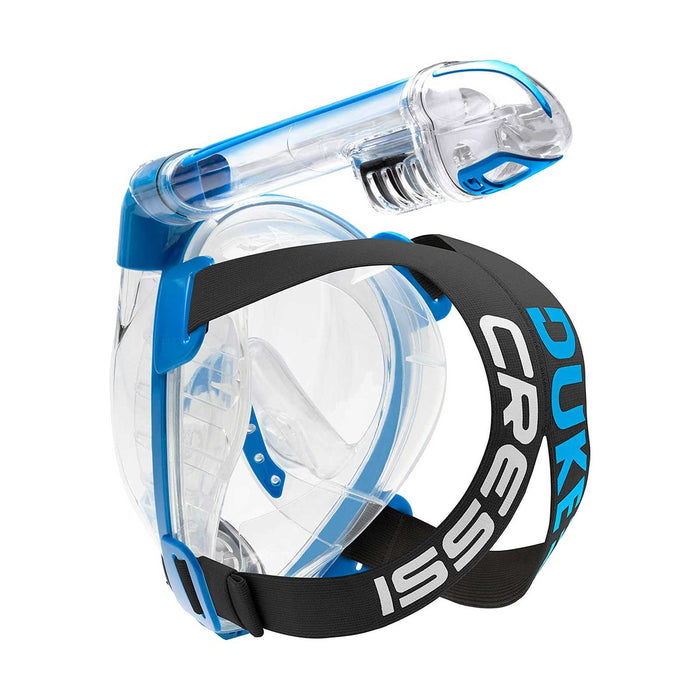 Snorkeling Full Face Mask Duke Transparent-Blue S-M Cressi XDT000020