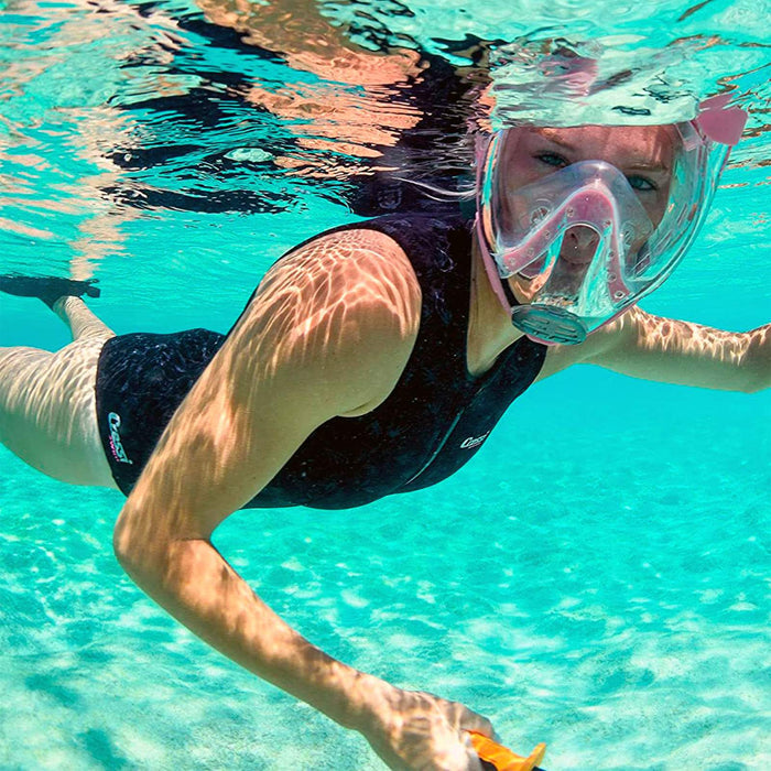 Schnorchel Volllmaske Baron Dunkel-Blau S-M Cressi XDT025020