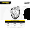 Snorkeling Full Face Mask Baron Dark-Black M-L Cressi XDT035050
